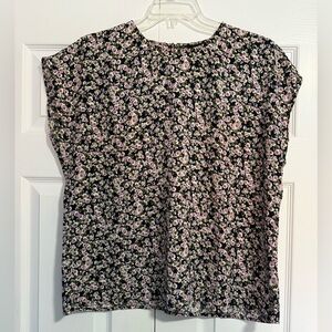 Halogen Floral Print Blouse Size L